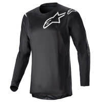 ALPINESTARS 2023 RACER GRAPHITE JERSEY BLACK REFLECTIVE BLACK