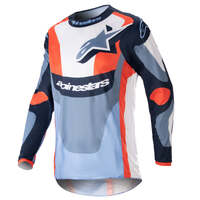 ALPINESTARS 2023 FLUID AGENT JERSEY NIGHT NAVY HOT ORANGE