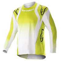 ALPINESTARS 2023 YOUTH RACER PUSH JERSEY YELLOW FLURO WHITE