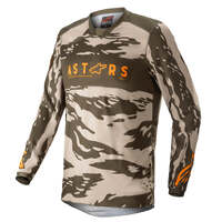 ALPINESTARS 2022 YOUTH RACER TACTICAL JERSEY MILITARY SAND CAMO TANGERINE