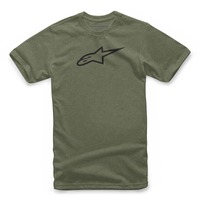 ALPINESTARS AGELESS II TEE OLIVE HEATHER BLACK