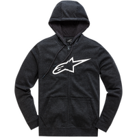 ALPINESTARS AGELESS II ZIP HOODIE BLACK WHITE