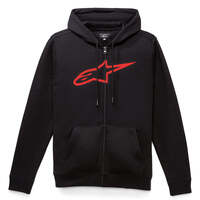 ALPINESTARS AGELESS II ZIP HOODIE BLACK RED