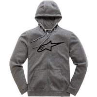 ALPINESTARS AGELESS II ZIP HOODIE GREY HEATHER BLACK