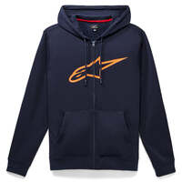 ALPINESTARS AGELESS II ZIP HOODIE NAVY ORANGE