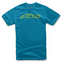 ALPINESTARS KIDS BLAZE TEE TURQUOISE FLURO YELLOW