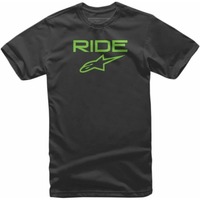 ALPINESTARS KIDS RIDE 2.0 TEE BLACK GREEN WHITE