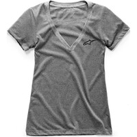 ALPINESTARS WOMENS AGELESS VNECK TEE GREY HEATHER