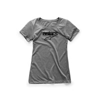 ALPINESTARS WOMENS HERITAGE BLAZE TEE GREY HEATHER