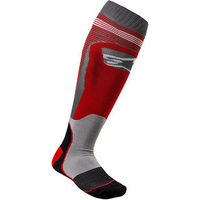 ALPINESTARS MX PLUS 1 SOCKS RED GREY