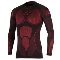 ALPINESTARS RIDE TECH SUMMER LONG SLEEVE TOP BLACK RED
