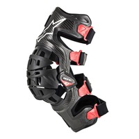 ALPINESTARS BIONIC 10 CARBON LEFT KNEE BRACE BLACK RED