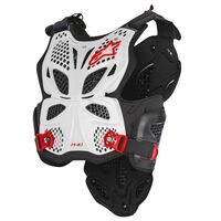 ALPINESTARS A10 CHEST ARMOUR WHITE BLACK RED