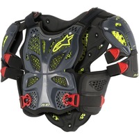 ALPINESTARS A10 CHEST ARMOUR BLACK RED YELLOW