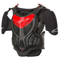 ALPINESTARS YOUTH A5 BODY ARMOUR BLACK RED
