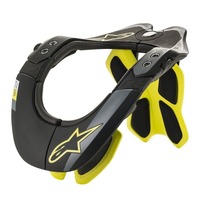 ALPINESTARS BNS CHIN PLATES BLACK YELLOW FLURO 