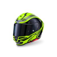 Alpinestars S-R7 Helmet Zeal Fluro Yellow Black White Gloss