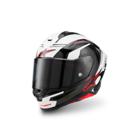 Alpinestars S-R7 Helmet A-Core Black White Red Gloss
