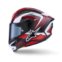 Alpinestars S-R7 Helmet Kinetis Black White Red Gloss