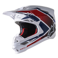 ALPINESTARS S-M10 META 2 HELMET WHITE RED BLUE