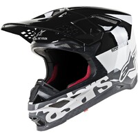 ALPINESTARS SUPERTECH S-M8 RADIUM HELMET BLACK WHITE GREY