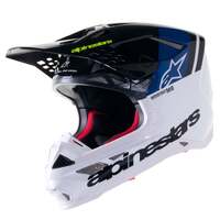 ALPINESTARS S-M8 RADIUM 2 NIGHTLIFE GLOSS BLUE WHITE