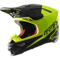 ALPINESTARS SUPERTECH S-M8 ECHO HELMET BLACK YELLOW FLURO