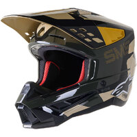 ALPINESTARS SM5 ROVER HELMET KAK BLACK CAMO ORANGE