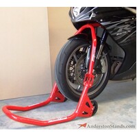 ANDERSON STANDS FRONT STEERING HEAD LIFT STAND - RED