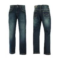 BULL-IT MENS VINTAGE SR6 JEANS BLUE LONG