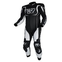 BERIK MUGELLO LEATHER RACE SUIT BLACK WHITE
