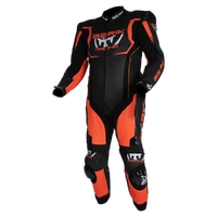 BERIK MUGELLO LEATHER RACE SUIT BLACK RED