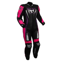 BERIK SICILY LADIES LEATHER RACE SUIT BLACK PINK
