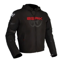 BERIK STAR HOODIE BLACK FLURO RED