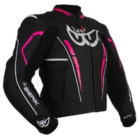 BERIK VALENTINA LADIES LEATHER JACKET BLACK PINK