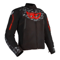 BERIK VELOCE JACKET BLACK CAMO FLURO RED