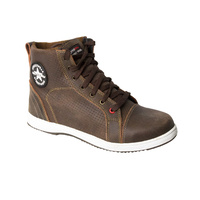 MOTODRY URBAN LEATHER PERFORATED BOOT BROWN