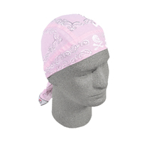 ZAN HEADGEAR FLYDANNAS PAISLEY PINK SKULL