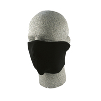 ZAN HEADGEAR NEOPRENE FACE MASKS - BLACK HALF