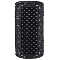 ZAN HEADGEAR NECK TUBES BLACK PAISLEY