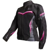 MOTODRY CLIO LADIES JACKET BLACK MAGENTA