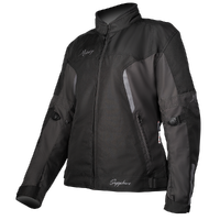 MOTODRY LADIES SAPPHIRE JACKET BLACK ANTHRACITE
