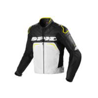 SPIDI EVO RIDER PERFORATED BLACK WHITE FLURO YELLOW