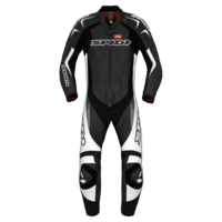 SPIDI SUPERSPORT WIND PRO SUIT - BLACK WHITE SILVER