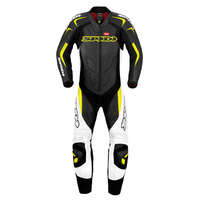 SPIDI SUPERSPORT WIND PRO 1 PIECE SUIT BLACK FLURO YELLOW