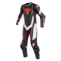 DAINESE KYALAMI 1PCE PERFORATED SUIT BLK/WHITE/RED-FLURO