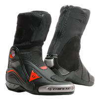 DAINESE AXIAL D1 BOOTS BLACK FLURO RED