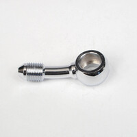 WHITES BRAKE FITTING 10mm BANJO - 15DEG - STEEL CHROME