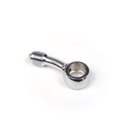 WHITES BRAKE FITTING 10mm BANJO - 15DEG@90 - STEEL CHROME