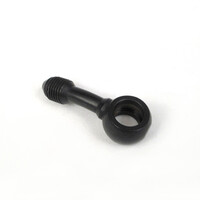 WHITES BRAKE FITTING 10mm BANJO - 15DEG - STEEL - BLACK